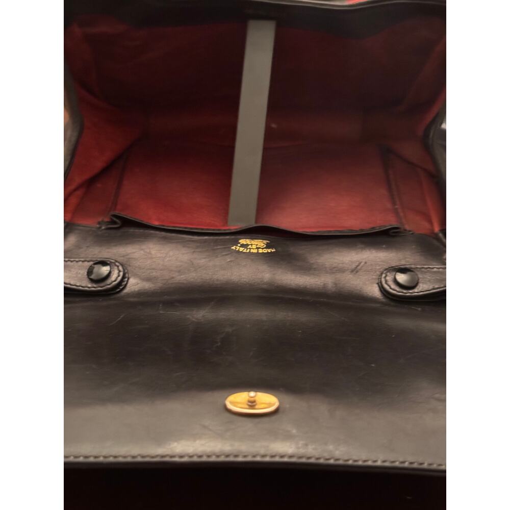 RARE-Vintage 1970s Gucci Horsebit Canvas 2-Way Convertible Clutch Shoulder Bag - Picture 2 of 7